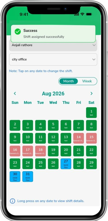 ubiAttendance Mobile App